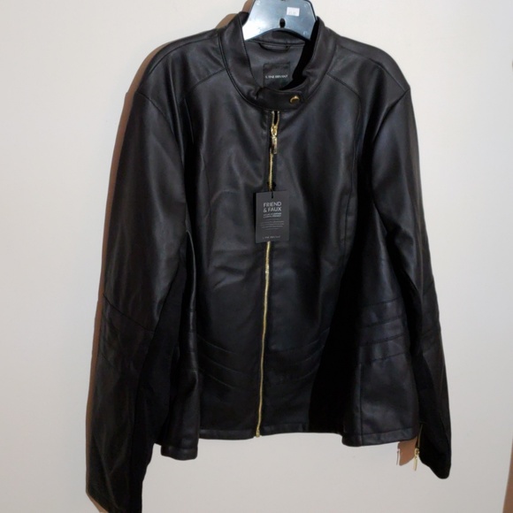 Lane Bryant Jackets & Blazers - NWT-Lane Bryant Faux Leather Jacket